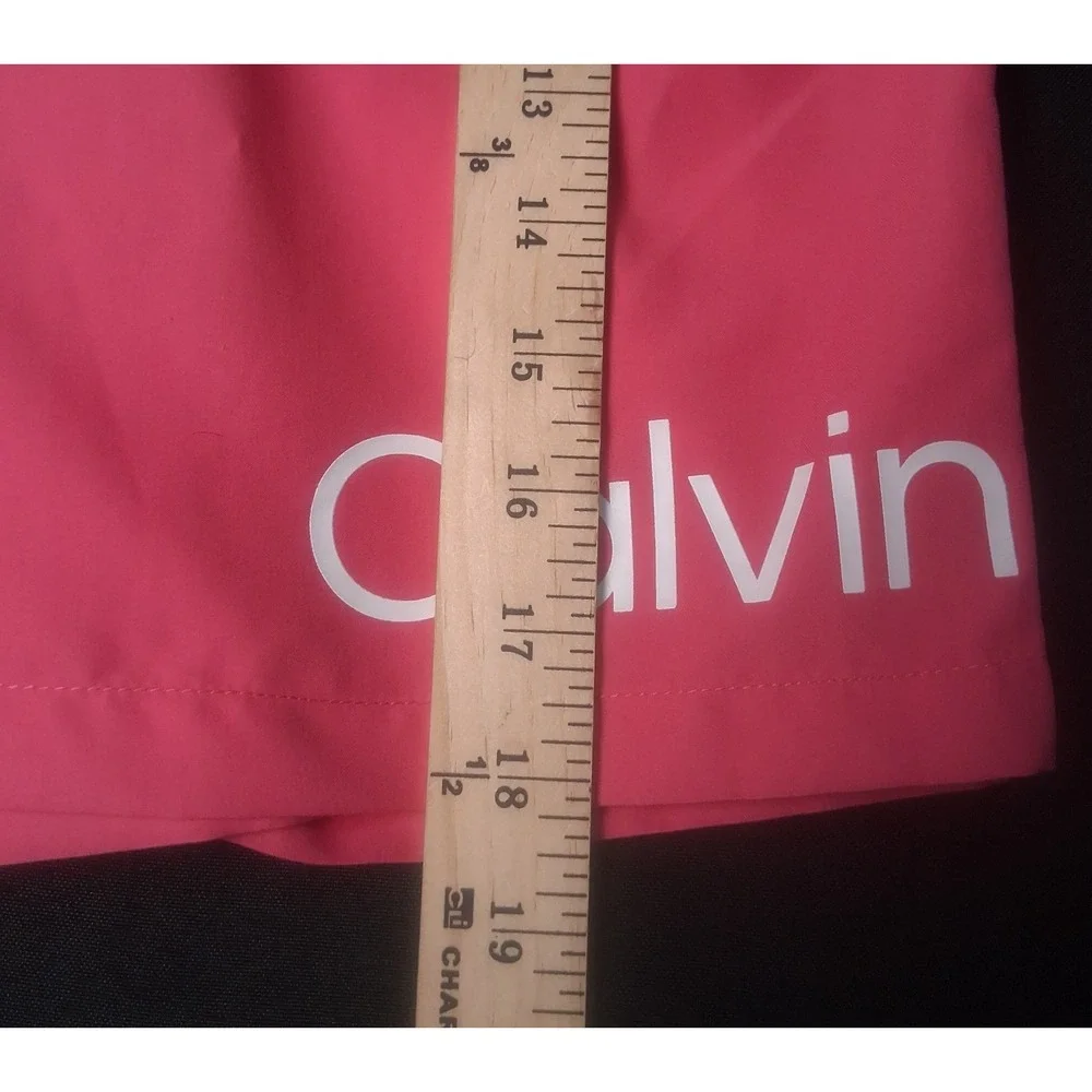 Calvin Klein Men's‎ Swim Shorts, Med, Pink, Pockets Galor